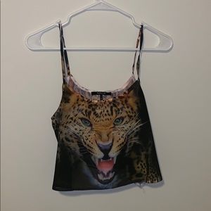 Flowy crop tank top